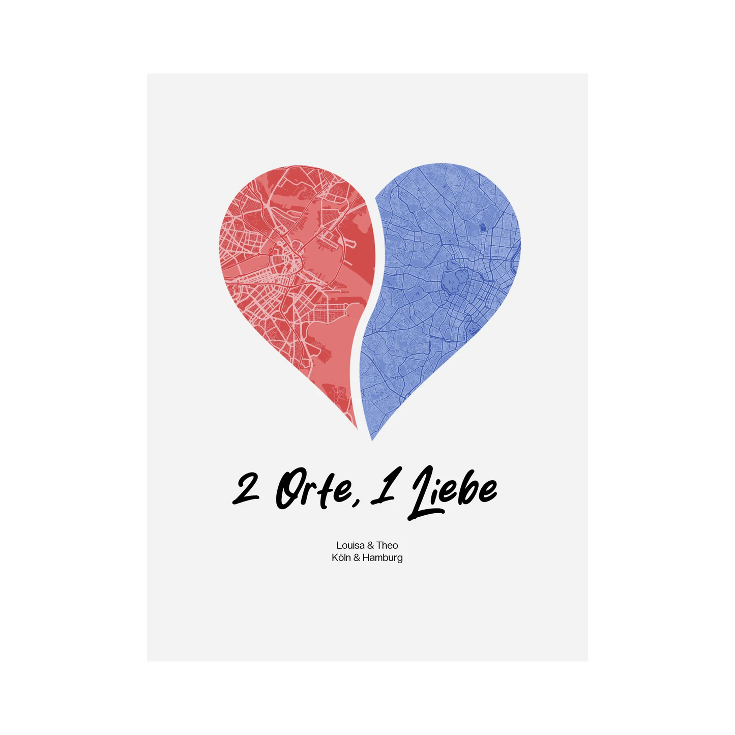2 Orte, 1 Liebe - Poster